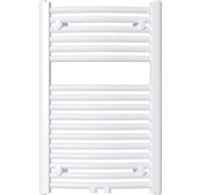 Radiator de baie alb cu țevi de încălzire orizontale