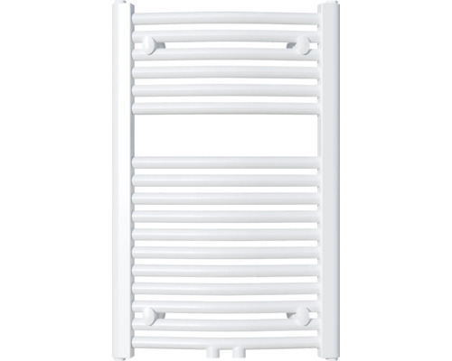 Radiator de baie alb cu țevi de încălzire orizontale