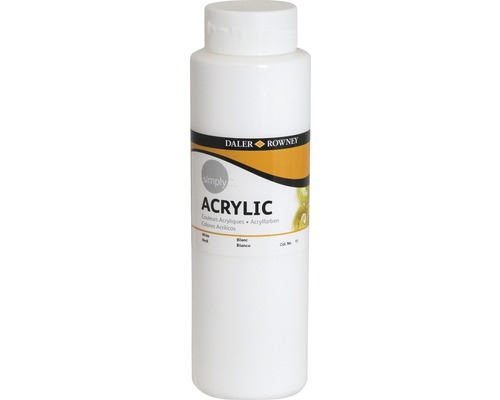 Culoare acrilică Simply alb 750 ml Vopsea acrilică albă de la Daler Rowney