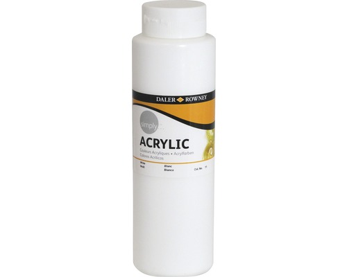 Culoare acrilică Simply alb 750 ml