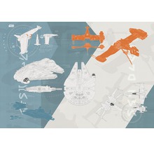 Fototapet hârtie 8-4001 Disney Edition 4 Star Wars Technical Plan 368x254 cm