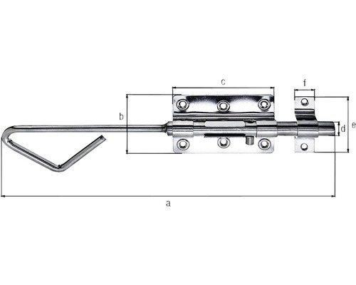 Ilustrație cu un zăvor de ușă cu diferite dimensiuni