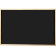 Tablă de scris cu creta, neagră, cu ramă de lemn, 40x60 cm-thumb-0
