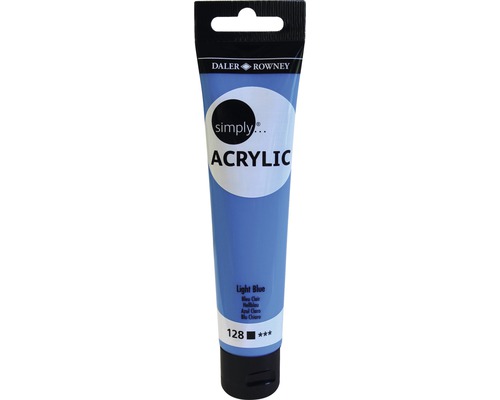 Culoare acrilică Simply 128 Light Blue 75 ml Vopsea acrilică albastru deschis de la Daler Rowney Simply