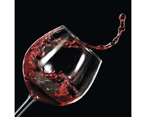 Tablou sticlă Red Wine V 20x20 cm