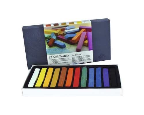 Cutie cu douăsprezece pasteluri moi