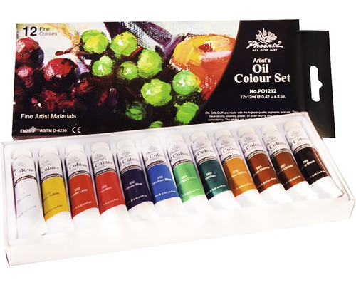 Set 12 culori ulei Phoenix 12x12 ml Set 12 culori ulei Phoenix 12x12 ml