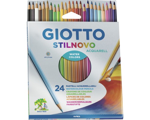 Giotto Stilnovo creioane acuarelă, set 24 bucăți