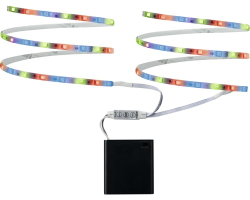 Bandă LED RGB Paulmann Mobil Strip 2x80 cm 2x1,2W, alimentare cu baterii