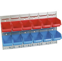 Set panou perforat cu 12 casete de organizare Hünersdorff 630x380 mm-thumb-0 Set panou perforat cu 12 casete de organizare Hünersdorff 630x380 mm-thumb-0