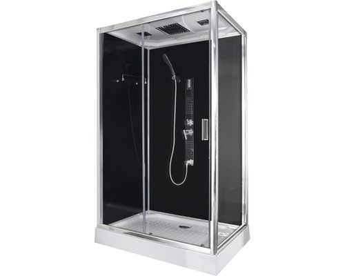 Cabină de duș completă cu hidromasaj Sanotechnik QuickLine Trend 3 80x120x210 cm, dreptunghiulară, sticlă securizată 5 mm, profil crom Cabină de duș completă cu hidromasaj Sanotechnik QuickLine Trend 3 80x120x210 cm, dreptunghiulară, sticlă securizată 5 mm, profil crom