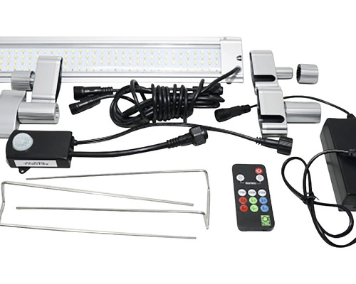 Lumină pentru acvariu cu accesorii, inclusiv suporturi și telecomandă