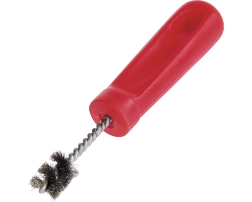 Perie sârmă oțel inoxidabil Lessmann Ø22mm, pentru țevi de cupru & fitinguri Perie de curățat țevi cu mâner din plastic