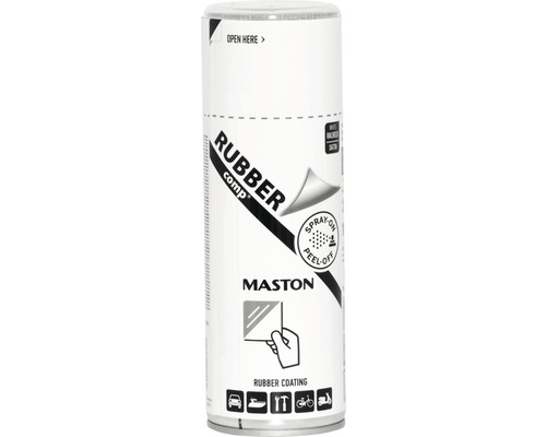 Vopsea spray cauciucată RUBBERcomp Maston alb 400 ml