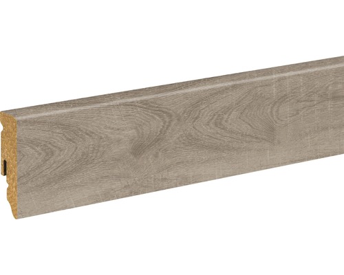 Plintă MDF SKANDOR FU62L stejar gri 2400x58x15 mm Plintă din lemn cu structură lemnoasă