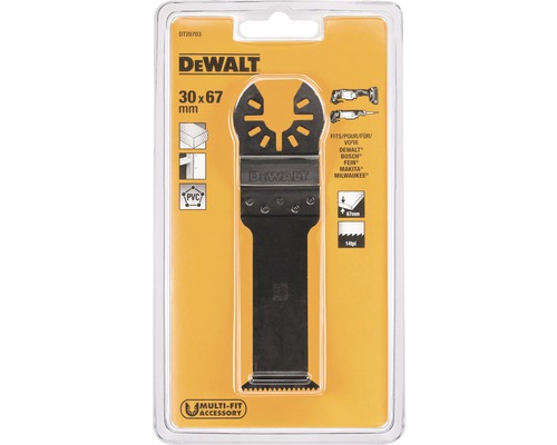 Lamă de ferăstrău DeWalt pentru scule multifuncționale 30x67 milimetri