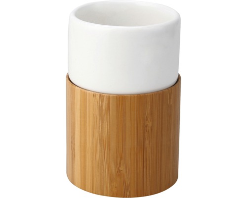 Pahar baie Curetta, ceramică cu bambus