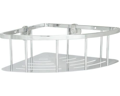 Raft metalic de colț pentru duș