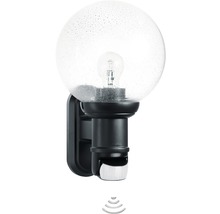 Lumină de perete pentru exterior cu senzor de mișcare și abajur sferic