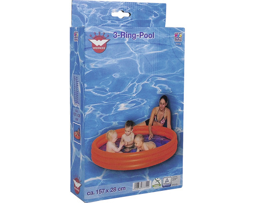 Ambalaj piscină cu trei inele, circa 157 x 28 centimetri