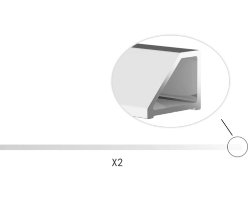 Două profile din aluminiu
