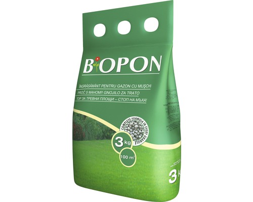 Îngrăsământ Biopon pentru gazon contra mușchi 3 kg