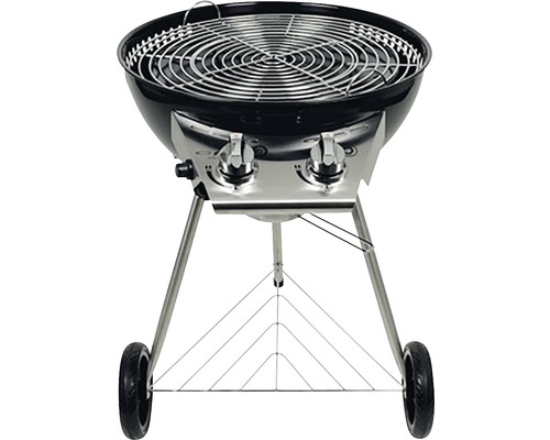 Grătar pe gaz cu grătar și roți