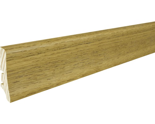 Plintă lemn rășinos stejar închis 2200x58x20 mm Plintă din lemn