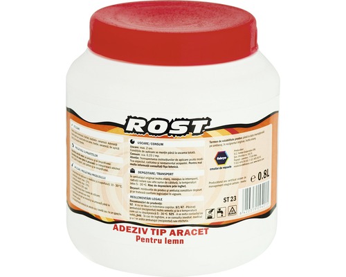 Adeziv tip aracet pentru lemn Rost 0,8 l Adeziv pentru lemn ROST în recipient