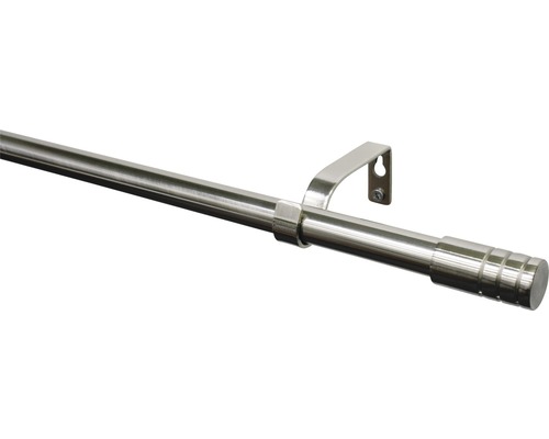 Bară cilindru Ø 16 mm extensibilă 120-210 cm Bară metalică pentru perdea cu suport