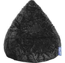 Fotoliu puf beanbag Sitting Point Fluffy XL negru 70x110 cm-thumb-0