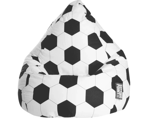 Fotoliu puf beanbag Sitting Point L imprimeu minge de fotbal 70x90 cm