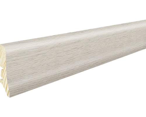 Plintă lemn rășinos stejar gri 2200x58x20 mm Plintă din lemn cu furnir
