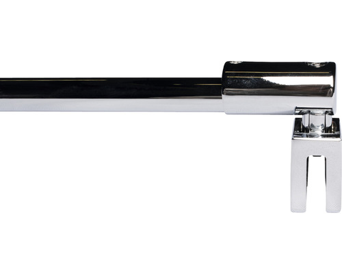 Bară metalică pentru perdea de duș cu suport de perete