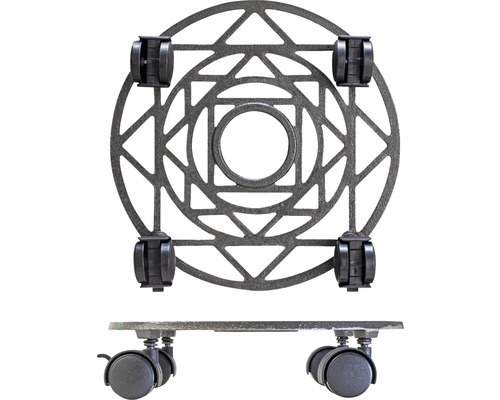 Suport pentru plante cu model geometric și role