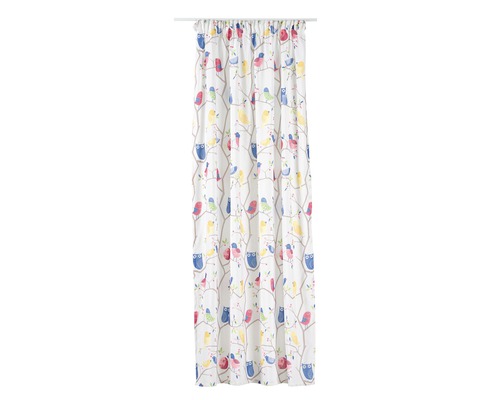 Perdea cu model de păsări pentru camera copilului