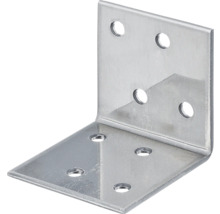 Conector unghiular metalic cu găuri pentru fixare