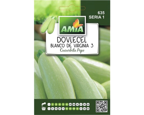 Semințe legume Amia dovlecel alb Blanco de Virginia 3