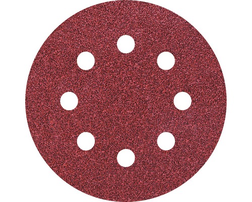 Discuri abrazive cu autofixare cu 8 perforații Wolfcraft Ø115mm, granulație 60, pachet 5 bucăți Discuri abrazive cu autofixare cu 8 perforații Wolfcraft Ø115mm, granulație 60, pachet 5 bucăți