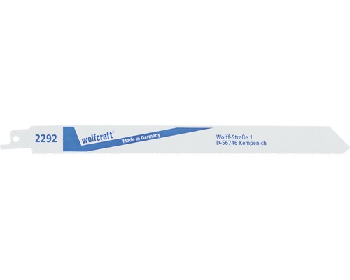 Pânze fierăstrău sabie Wolfcraft 230/210 mm, pentru metal, pachet 2 bucăți Pânză de ferăstrău electric Wolfcraft