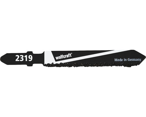 Pânză fierăstrău pendular Wolfcraft 76/51 mm, pentru gresie & faianță, 1 bucată Pânză de ferăstrău vertical Wolfcraft cu numărul 2319, fabricată în Germania.