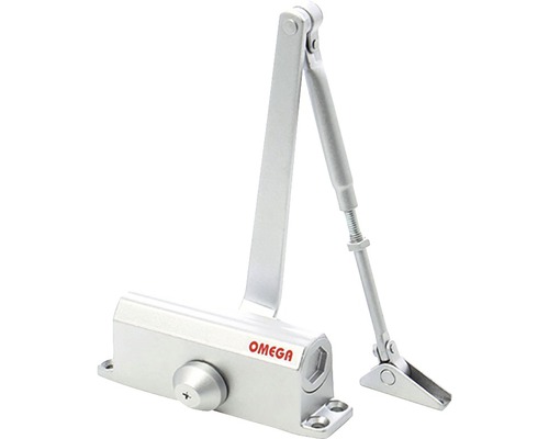 Amortizor ușă Omega TS 604 pentru 60-85kg, argintiu, ax cu rulment