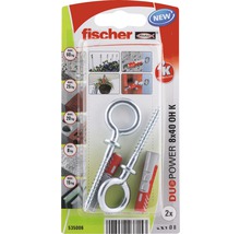 Dibluri Fischer DuoPower 8x40 cu inel, set de 2 bucăți