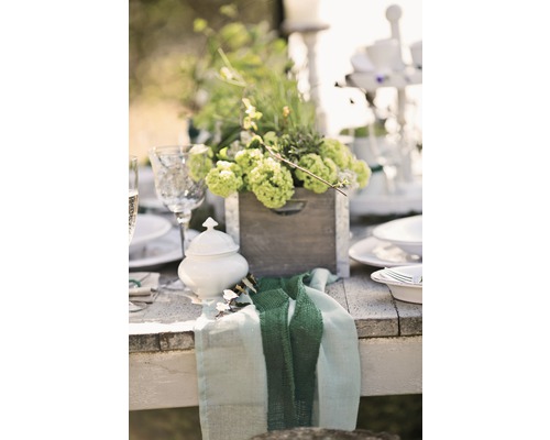 Bandă iută decorativă Floraself 6 cm x 3m verde