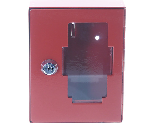 Casetă cheie de siguranţă NS1 roşie 150x120x32mm