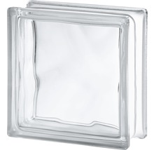 Cărămidă din sticlă SEVES GLASSBLOCK nor albă 19x19x8 cm-thumb-0
