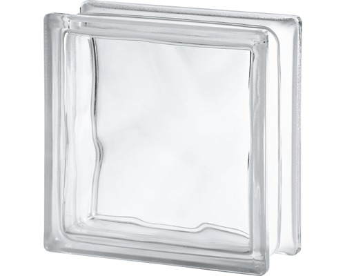 Cărămidă din sticlă SEVES GLASSBLOCK nor albă 19x19x8 cm