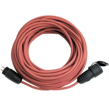 Prelungitor electric 30m 3600W roșu, cablu cauciuc, pentru exterior IP44-thumb-0