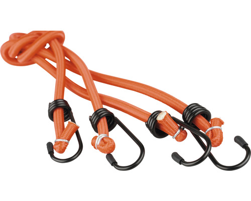 Corzi elastice cu cârlige Mamutec 100cm, 4 cârlige, pachet 2 bucăți-0