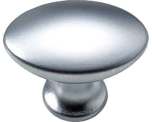 Buton pentru mobilă Hettich Classic 28x18 mm, zamac nuanță aluminiu